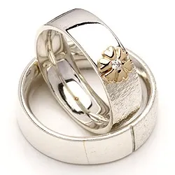 Vihkisormukset rs of scandinavia hopea ja kulta