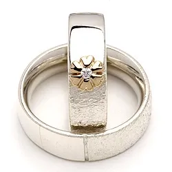 Vihkisormukset rs of scandinavia hopea ja kulta