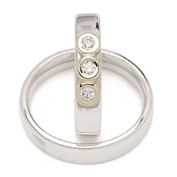 Vihkisormukset rs of scandinavia hopea ja kulta