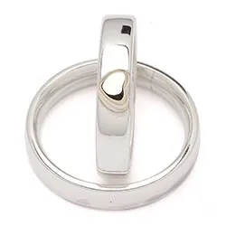 Vihkisormukset rs of scandinavia hopea ja kulta