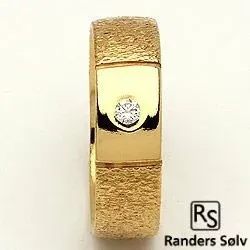 1 vihkisormus RS of Scandinavia 14 karaatin kultaa 0,03 ct