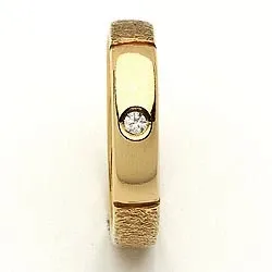 1 vihkisormus RS of Scandinavia 8 karaatin kultaa 0,02 ct