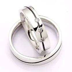 Vihkisormukset rs of scandinavia hopea