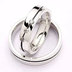 Vihkisormukset rs of scandinavia hopea