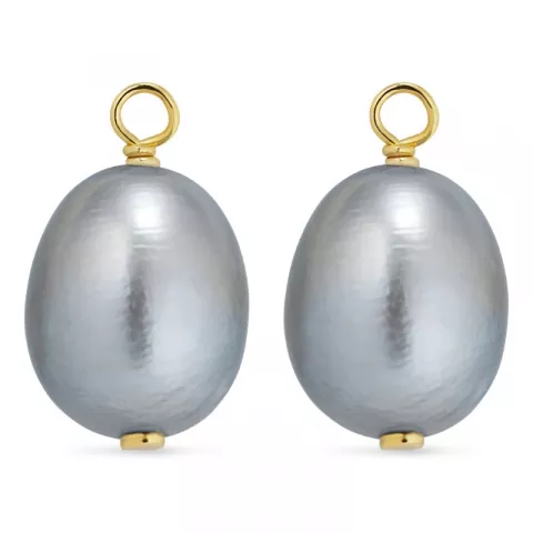 8-8,5 mm helmi riipuksia korvakoruja  kullattu hopea