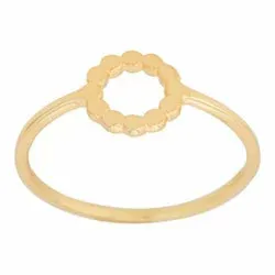 NORDAHL ANDERSEN pyöreitä sormus  kullattua hopeaa