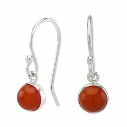 NORDAHL ANDERSEN Sweets onyx korvarenkaat hopea punainen onyx