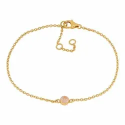 NORDAHL ANDERSEN Sweets kvartsi rannekoru  kullattua hopeaa roosa kvartsi