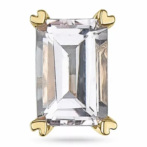 Neliskulmainen morganite riipus 14 karaatti kultaa 0,55 ct