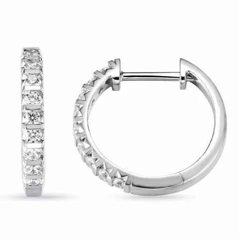 18 mm rengas 14 karaatin valkokultaa kanssa timantti 