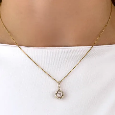 elegantti timanttiriipus 14 karaatti kultaa 0,75 ct 0,13 ct