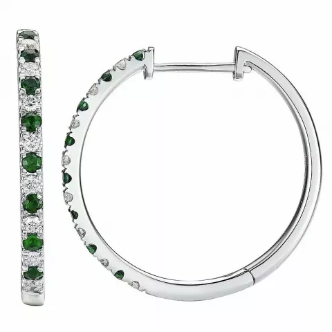 21 mm smaragdi rengas 14 karaatin valkokultaa kanssa smaragdi ja timantti 