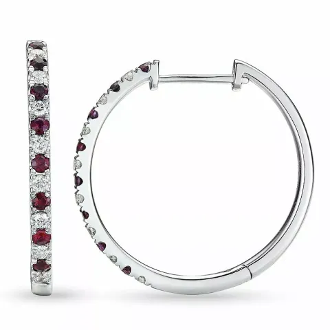 21 mm rubiini rengas 14 karaatin valkokultaa kanssa rubiini ja timantti