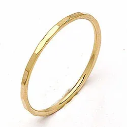 Elegantti Simple Rings sormus  kullattua hopeaa