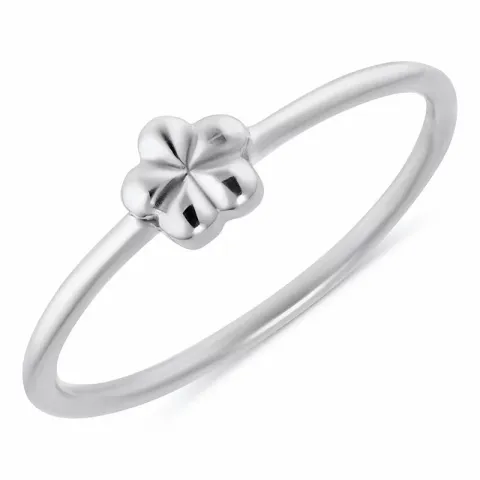 Simple Rings kukka sormus hopea