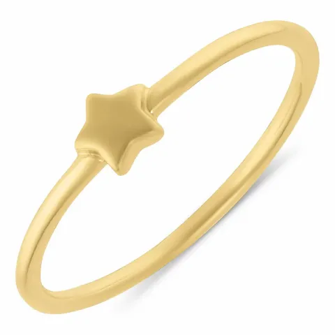 Simple Rings tähti sormus kullattua hopeaa