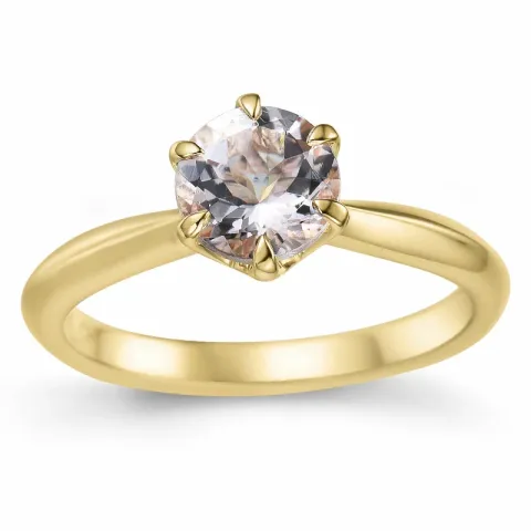 Morganite solitaire-sormus 9 karaatin kultaa 0,98 ct