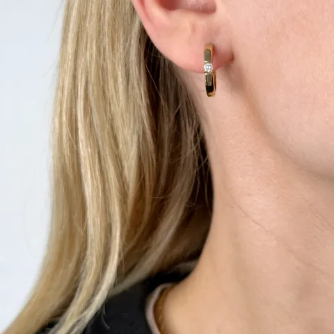 17 mm timantti rengas 14 karaatin kultaa kanssa timantti 