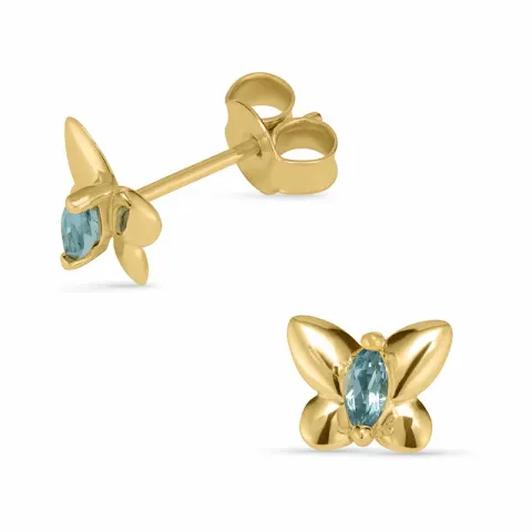 perhoset korvarenkaat 14 karaatin kultaa kanssa 