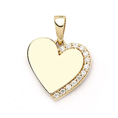 Sydän riipus  9 karaatin kultaa