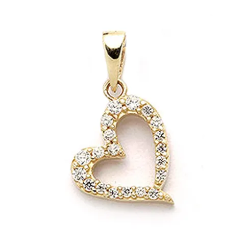 Sydän riipus  9 karaatin kultaa