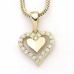 Sydän riipus  9 karaatin kultaa