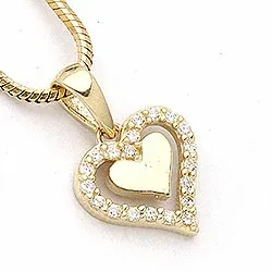 Sydän riipus  9 karaatin kultaa