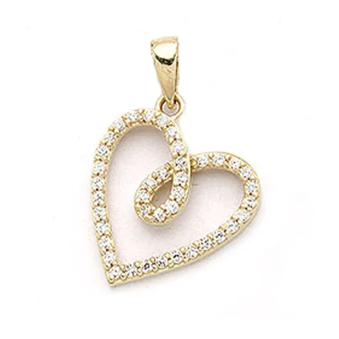 Sydän riipus  9 karaatin kultaa