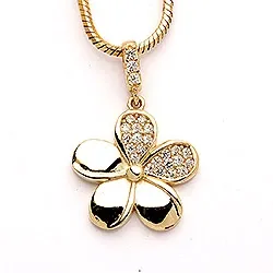 Kukka riipus  9 karaatin kultaa