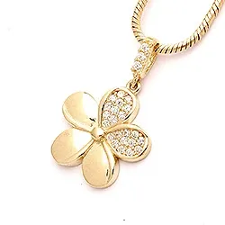 Kukka riipus  9 karaatin kultaa