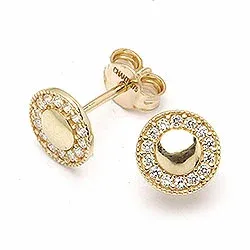 pisara korvarenkaat 9 karaatin kultaa kanssa 