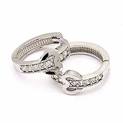 12 mm sydän rengas 9 karaatin valkokultaa kanssa zirkonia