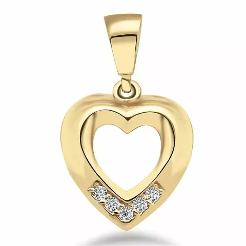 sydän riipus  9 karaatin kultaa