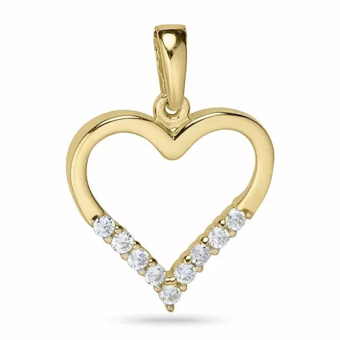 Sydän riipus  9 karaatin kultaa