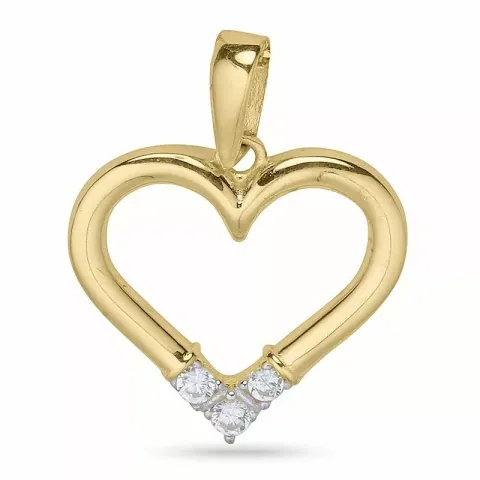 Sydän riipus  9 karaatin kultaa