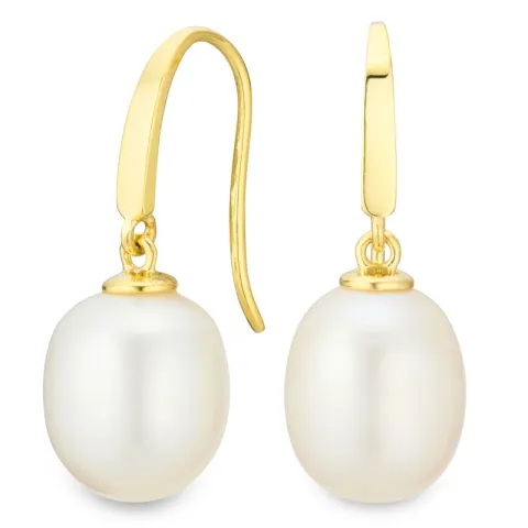 9-9,5 mm helmi korvarenkaat 9 karaatin kultaa - Gold Collection