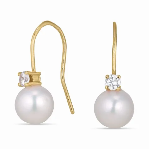 pisara korvarenkaat 9 karaatin kultaa kanssa zirkoni - Gold Collection