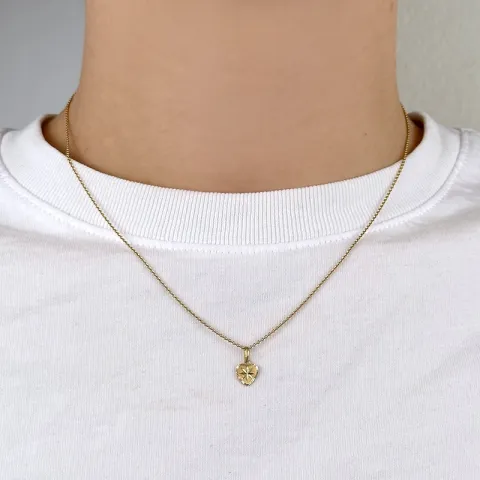 pieni sydän riipus  9 karaatin kultaa - Gold Collection