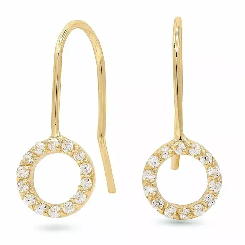 ympyrä kultakorvakorut 14 karaatin kultaa kanssa 