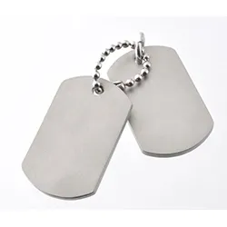 Hard Steel dogtag  ruostumaton teräs