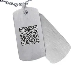 Hard Steel vesimies tähtikuvio dogtag ruostumaton teräs