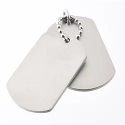 Hard Steel dogtag  teräs