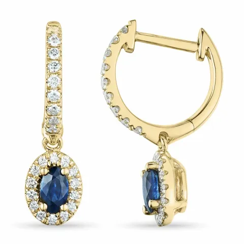 ovaaleja safiiri rengas 14 karaatin kultaa kanssa safiiri ja timantti 