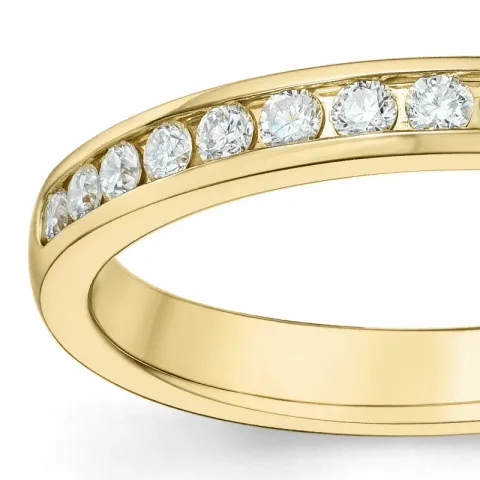 briljantti alianssisormus 14 karaatin kultaa 0,26 ct