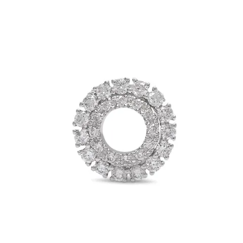 Pyöreä timantti valkokulta riipus 14 karaatti valkokultaa 0,26 ct