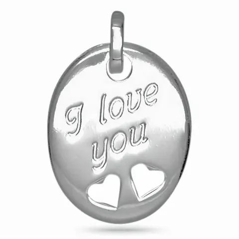 sydän I love you riipus hopeaa