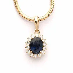 safiiri riipus 14 karaatti kultaa 0,08 ct 0,51 ct