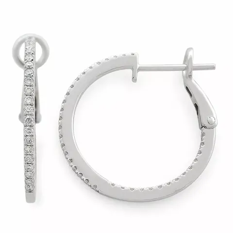 16 mm timantti rengas 14 karaatin valkokultaa kanssa timanttia 