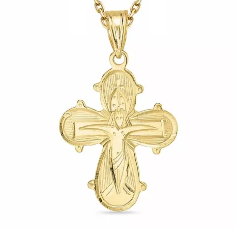 dagmarristi kaulaketju kullattua hopeaa riipus 8 karaatin kultaa - Amoré