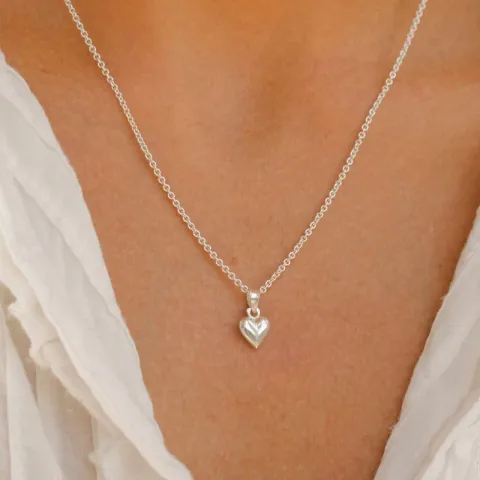 sydän kaulaketju hopeaa riipus hopea - Amoré